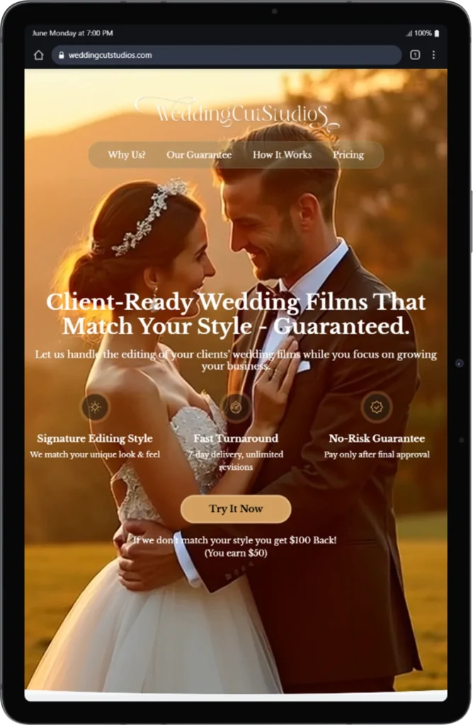 Wedding Cut Studios - DevHush White-Label WordPress Development for ...