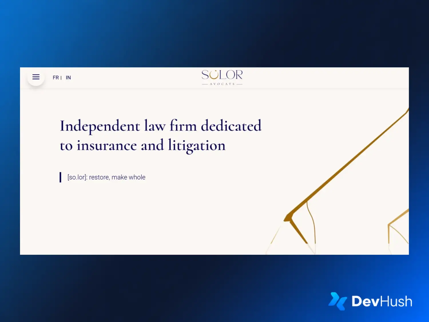 Solor Avocats Website